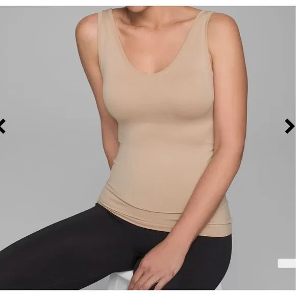 Soma Seamfree Turnaround Tank Nude Beige Women’s XXL Plus Size NWT - Picture 1 of 5